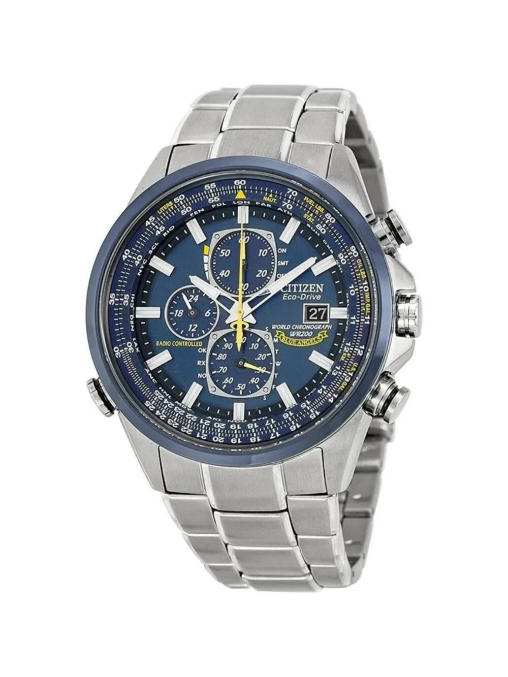 NWT Citizen Eco Drive Blue Angels Chronograph Men's Watch
